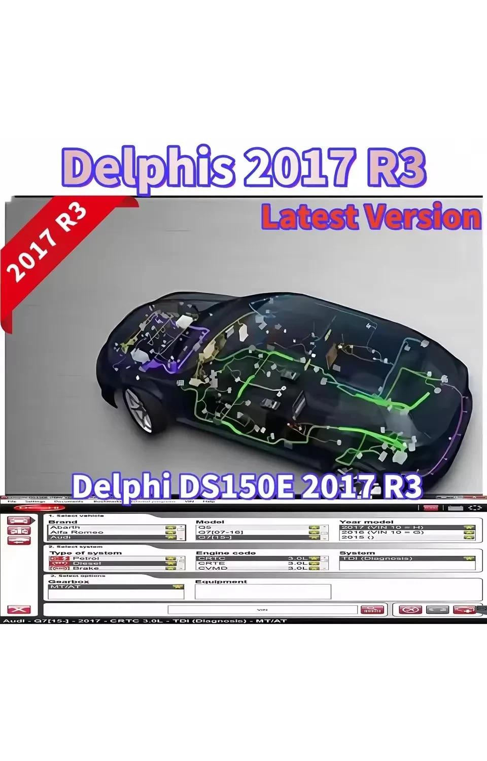 

Автоматическая диагностика Delphis 2017.R3 с ключом для программного обеспечения Delphi DS150E с загрузкой программного обеспечения для автомобилей, грузовиков