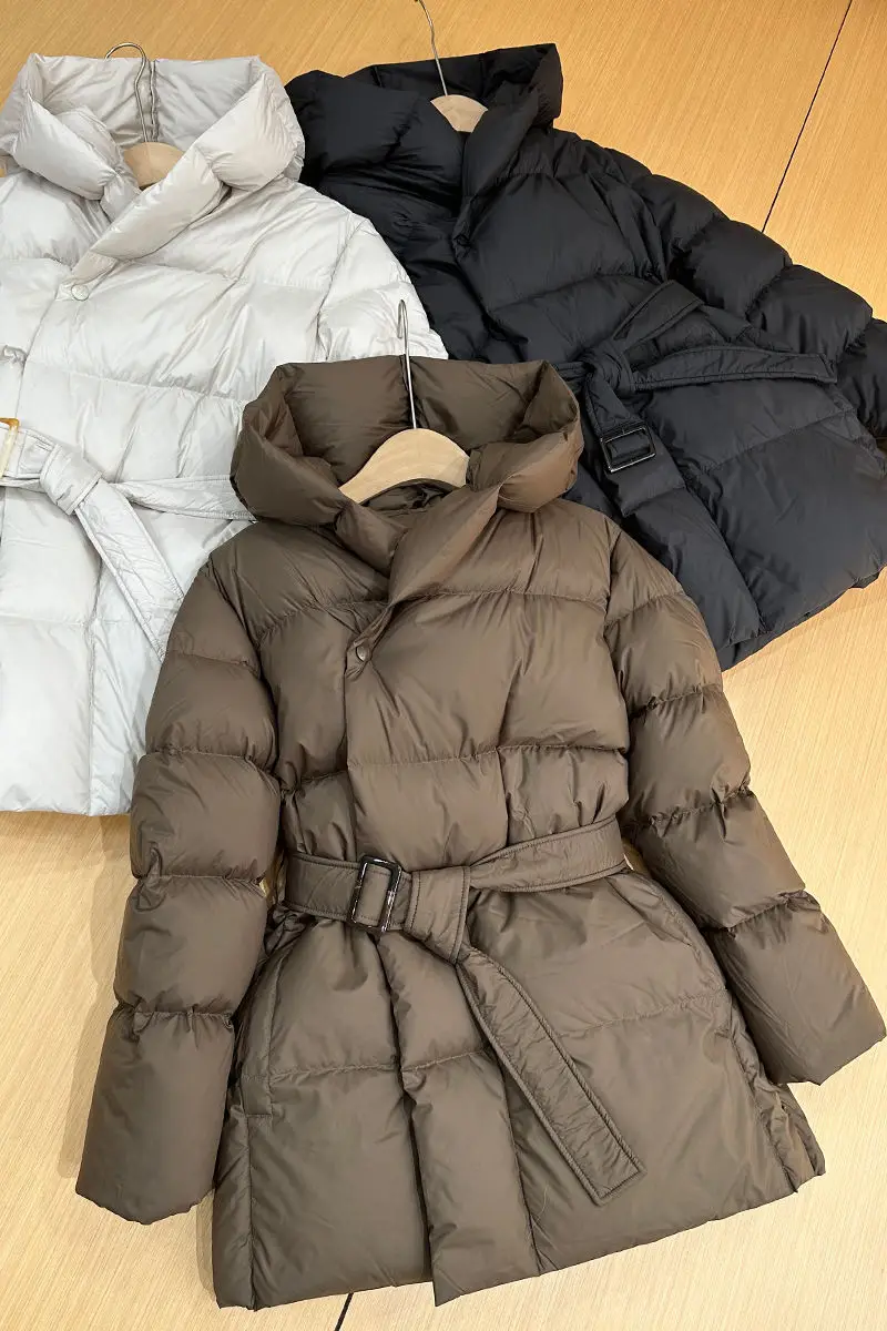 Veste en coton à capuche épaisse et ajustée pour femmes, Style court, à la mode, nouvelle Collection automne hiver 2025