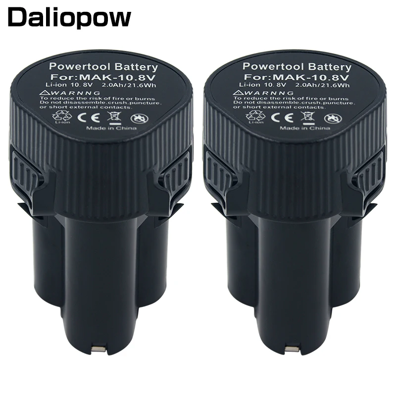 2PCS BL1013 BL1014 10.8V 12V Max 2000mAh Lithium Replacement Rechargeable Battery for Makita Power Tool 100 TD090D DF330D DF030D