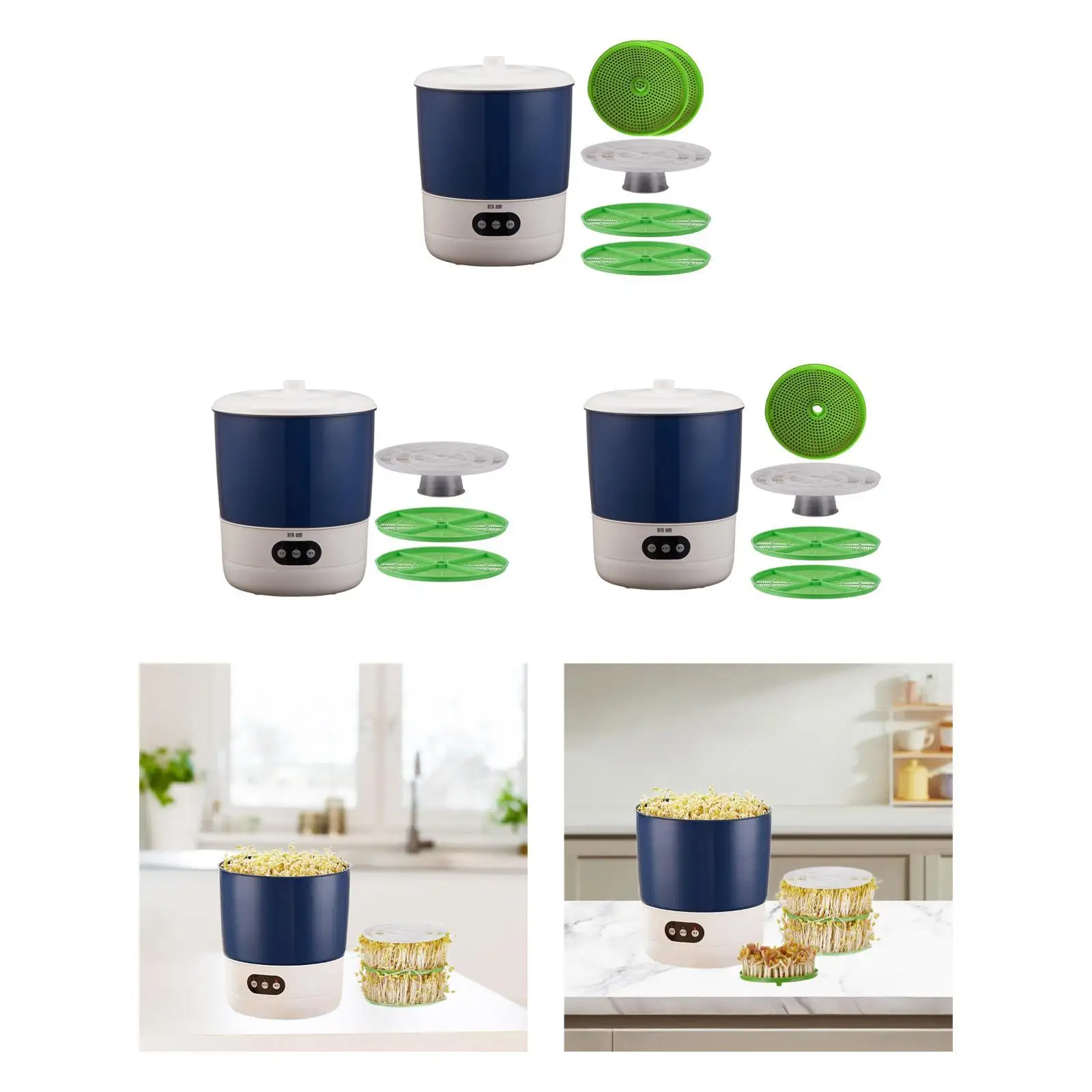 Tauge Machine Intelligent met 360 graden spuitzaadkiemset