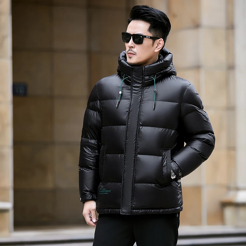 YEAE Short Down Jacket Hooded Designer Clothes Men Luxury Duck Male Padding Lightweight Padded Jackets Warm Man Winter Coat