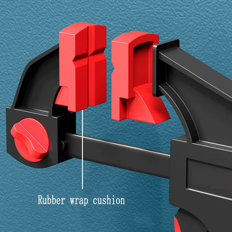 Модернизированный F-образный зажим для деревообработки с одним ручным триггером для легкого зажима фиксации защитного зажима аксессуаров для деревообрабатывающего инструмента