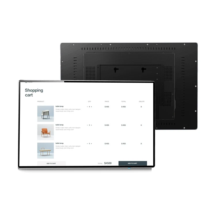 32-Inch AIO Android 11/13 IPS LCD Full HD HMI Display Metal Case Toughened Glass Wall-Mounted Digital Advertising Medical Use