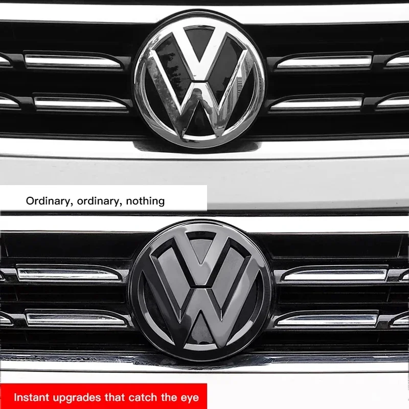 Car Front Radiator Grille Badge Cover Rear Trunk Lid Sticker For VW Polo Golf MK6 MK7 MK8 Passat B6 B7 B8 Tiguan CC T-ROC Arteon