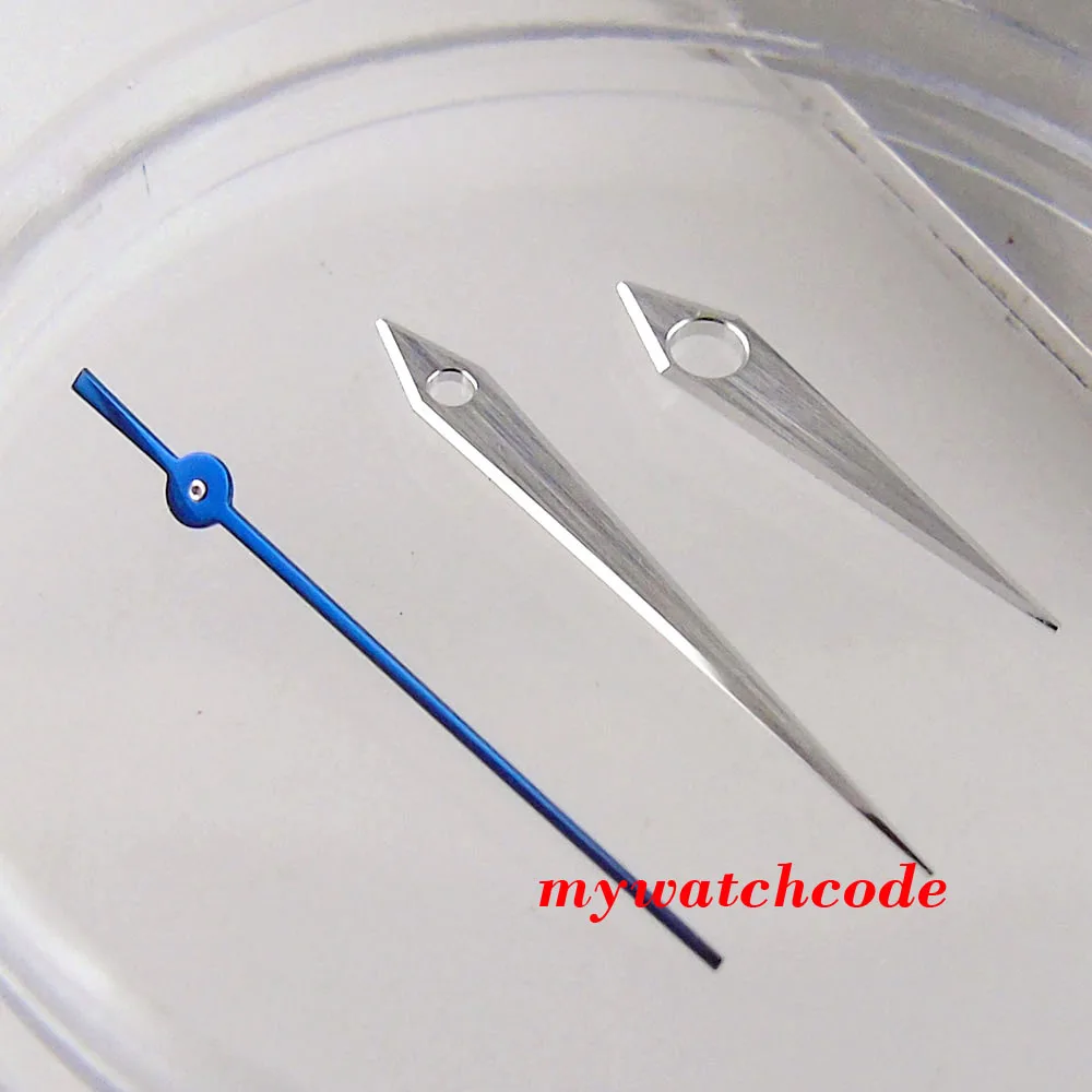 Segunda mano de reloj azul cepillado para NH35A NH36A 7S26 4R35 4R36 piezas de repuesto de movimiento Kit de herramientas de reparación de reloj