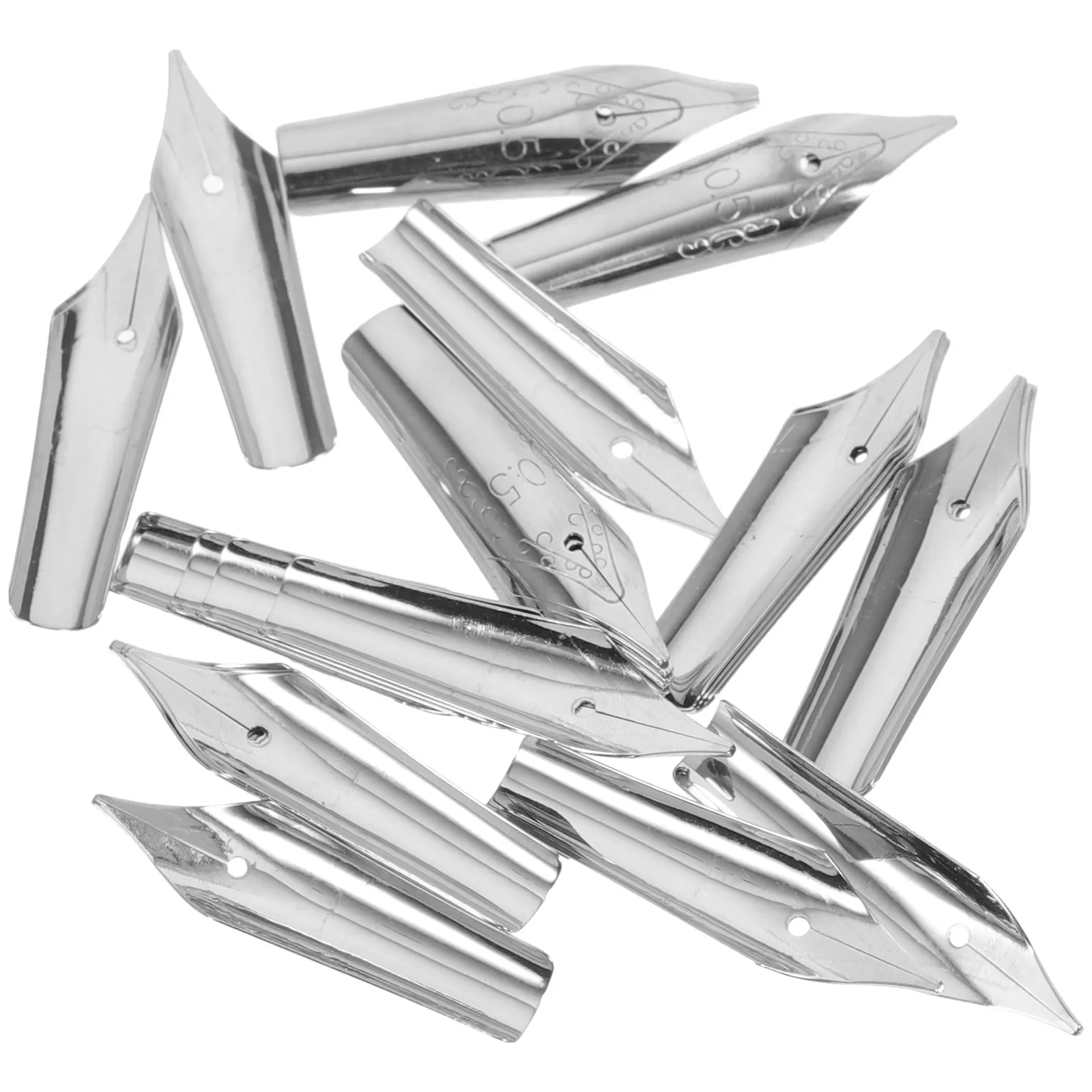 

30Pcs Pen Nibs Fountain Steel Replacement Calligraphy Nibs Writing Supply Tools for Students Artists Beginners