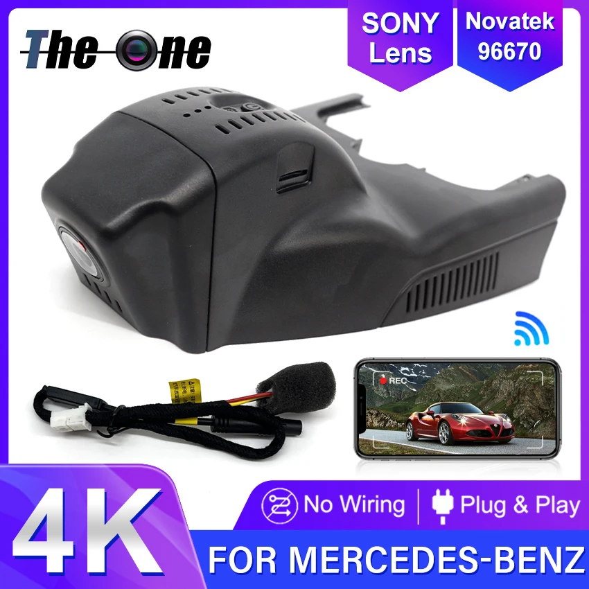 UHD 2160P Plug and play Car DVR Camera 4K Dash Cam 170° For Mercedes-Benz A Class 200 W176 Gla 220d x156 Cla w117 220D 2016 2017