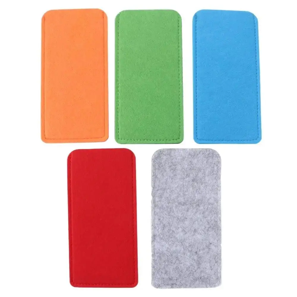 New Soft Felt Eyeglasses Bag Felt Cloth Protective Bag Sunglasses Storage Cover Durable Portable Design Felt Card Holder Unisex