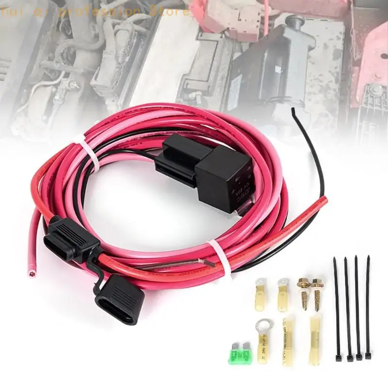 Kraftstoffpumpen-Verdrahtungsrelais-Kit 12 V 40 A für die elektrische Reparatur von Autos und Motorrädern mit ABS-Relaisgehäuse – Detail 2