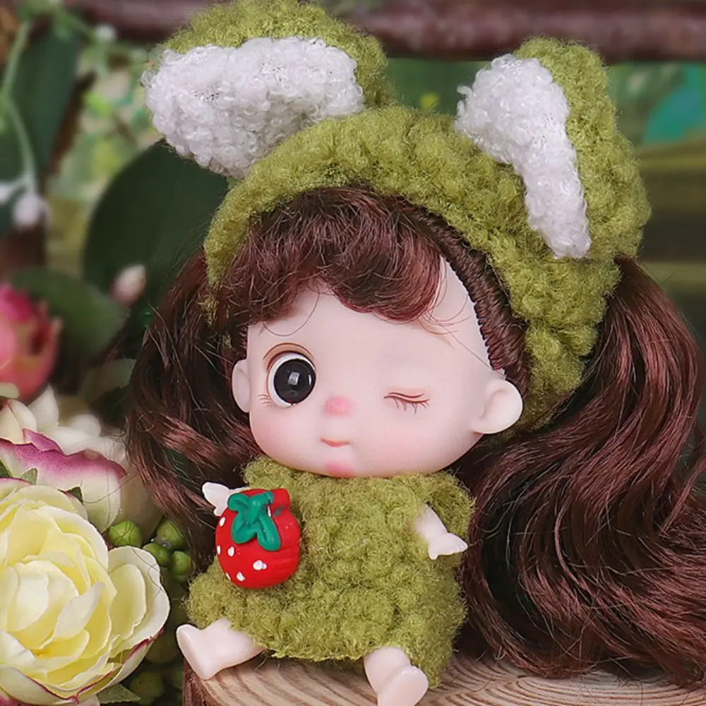 لطيف 10 سنتيمتر الفتيات تمثال المنقولة صوتها مع الملابس المنقولة صوتها الدمى DIY بها بنفسك فستان ألعاب بنات الدمى