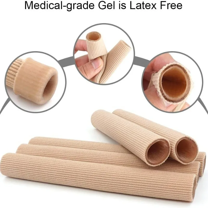 Cuttable Gel Toe Protective Tube Elastic Silicone Finger Protective Cover Toe Protection Pipe Reduce Pain Foot Protector Kit