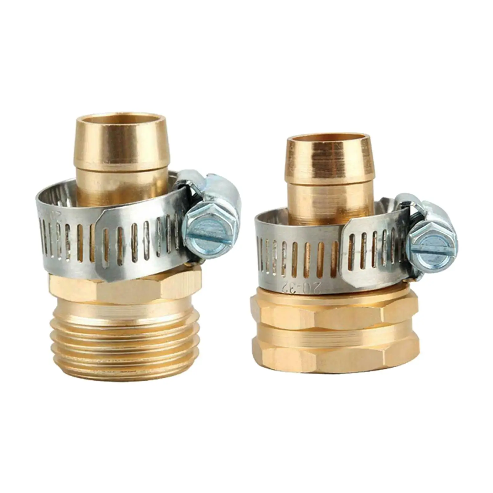 Quick Connect Adapter Brass Hose End Repair Kit Female 16mm Fitting for Garden Water Connection