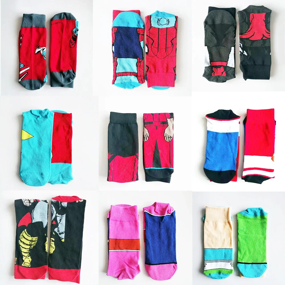 Men Anime Socks Cartoon Movie Gamers Novelty Happy Funny Sokken for Christmas Party Festival Gift