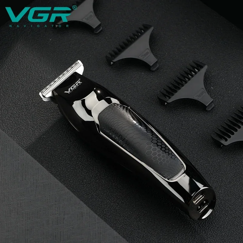 VGR Hair Clipper Professional Hair Trimmer 0mm Hair Cutting Machine Crodless Rechargeable Electric Shaving Machine for Men V-030