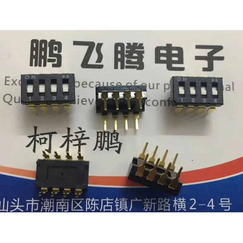 

1pcs/lots Imported Japan CFS-0401MC DIP Switches 4 Position Piano-Keyed Flat Dial Coding Straight 2.54