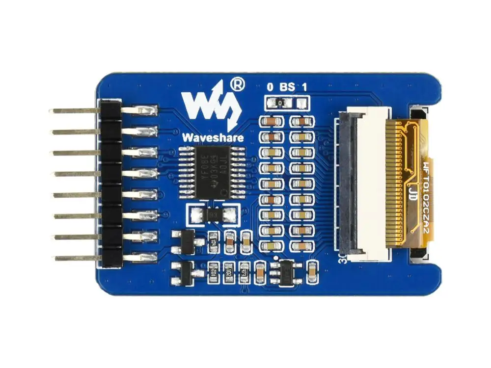 Fotografia 6: Módulo de Display E-Ink Waveshare de 1,02 polegadas, resolução 128*80, bicolor preto/branco, interface SPI, com controlador integrado