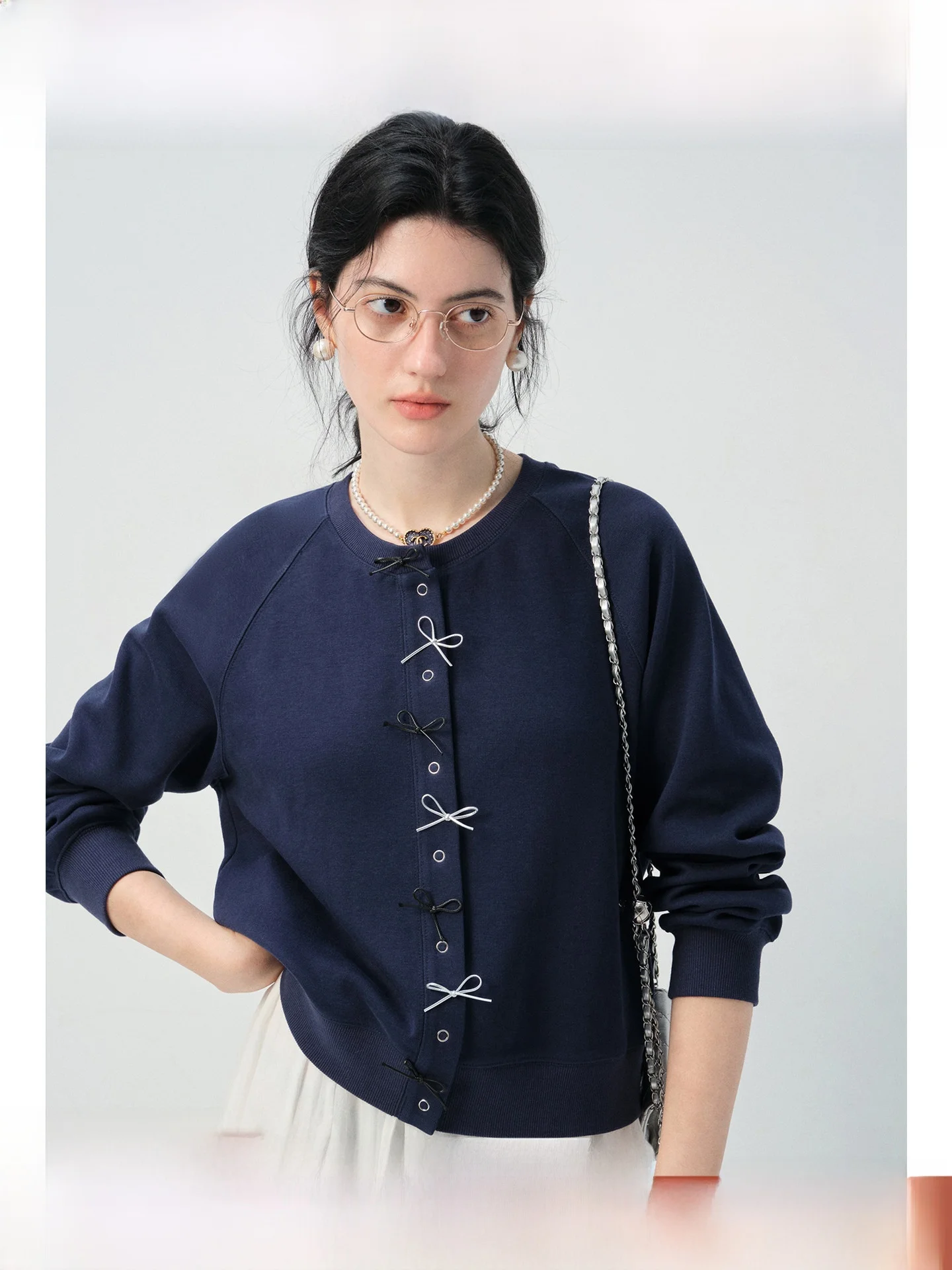 

plus Size Women's round Neck Knitwear Versatile Casual Style Long Sleeve Spring New Arrival Slimming Top for Plump MM