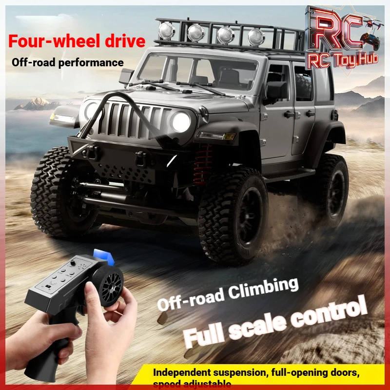 MN128 Wrangler Style Professional RC Crawler 4WD Full Scale Off Road Climbing Vehicle Remote Control Toy Car For Adults And Boys
