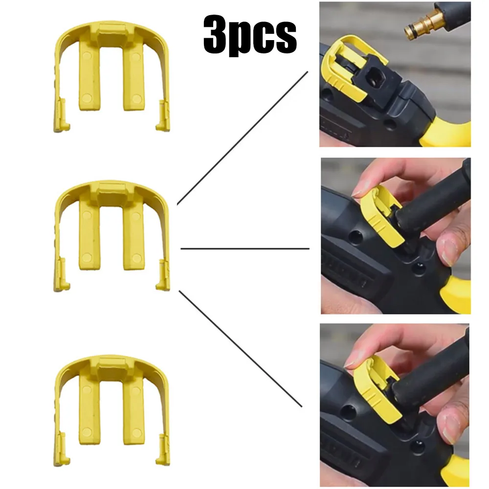 3pcs C Yellow Clips Connector Replacement For Karcher K2 K3 K7 Car Home Pressure Power Washer Trigger Household Cleaning Tools