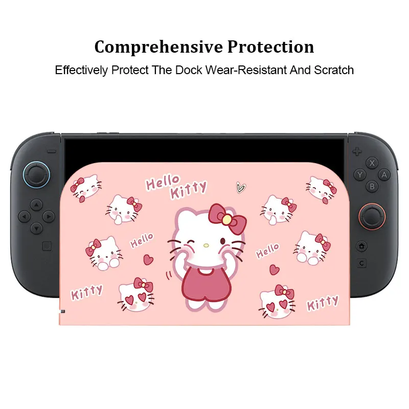 Faceplate Protective Cover For Nintendo Switch 2 2025 TV Dock Station Cute Cartoon Cat Decorative Replacement Front Plate Case view 3