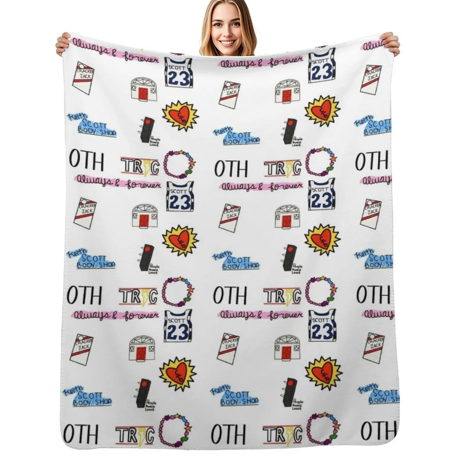 One tree Hill sticker pack Throw Blanket Vintage Personalized Gift manga Sofa cosplay anime halloween Blankets