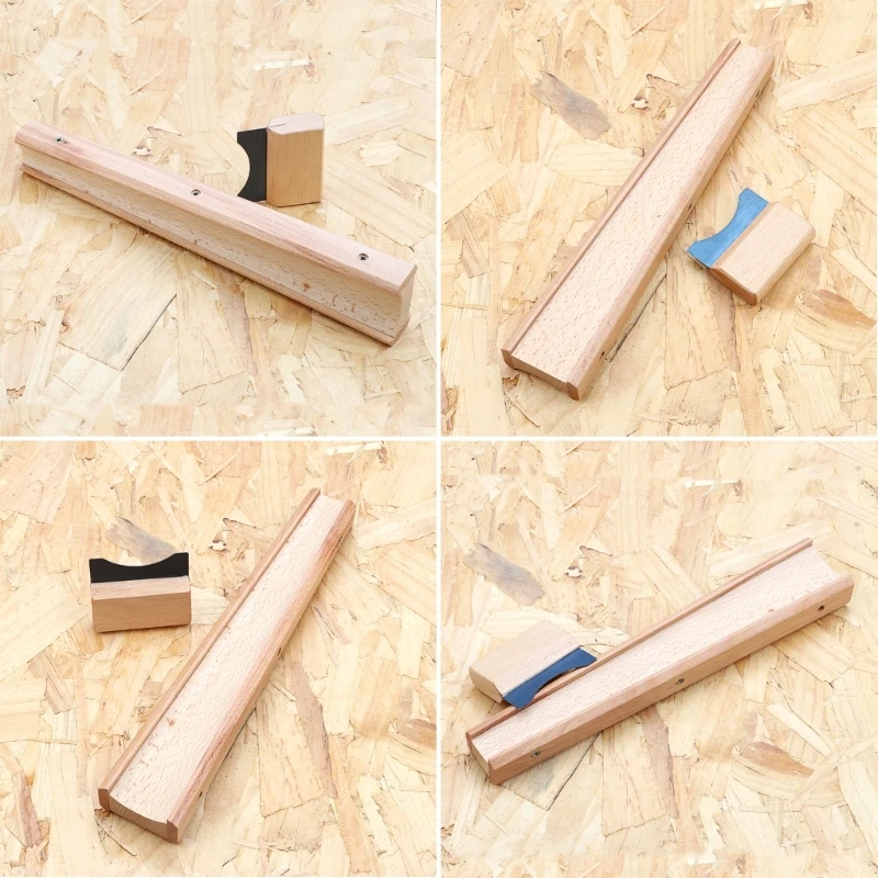 Wooden Violin Fretboard Tool Violin Fingerboard Clamp Holder Fingerboard Surface Scraper Violin Making Luthier Tools