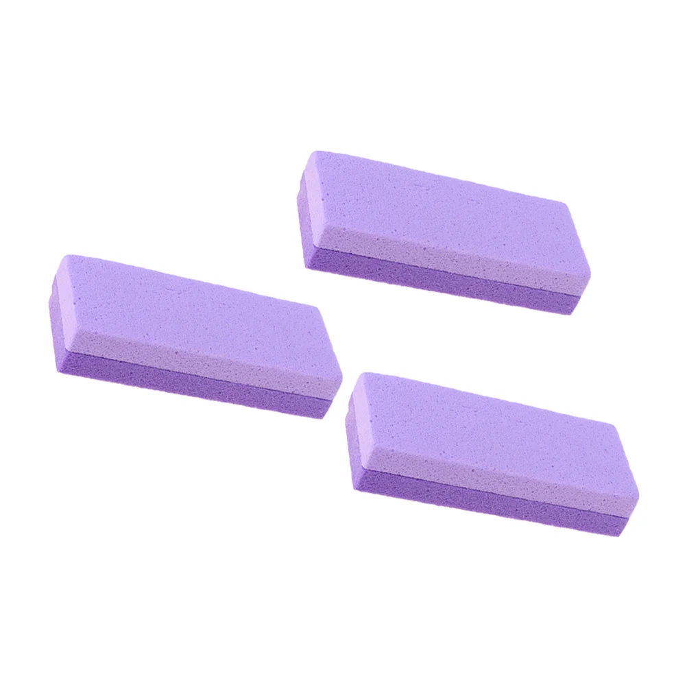 3 قطعة حجر باديكير الخفاف على الوجهين العناية بالقدم الغسيل للبشرة الميتة الكالس مزيل السلس التقشير أداة الأرجواني