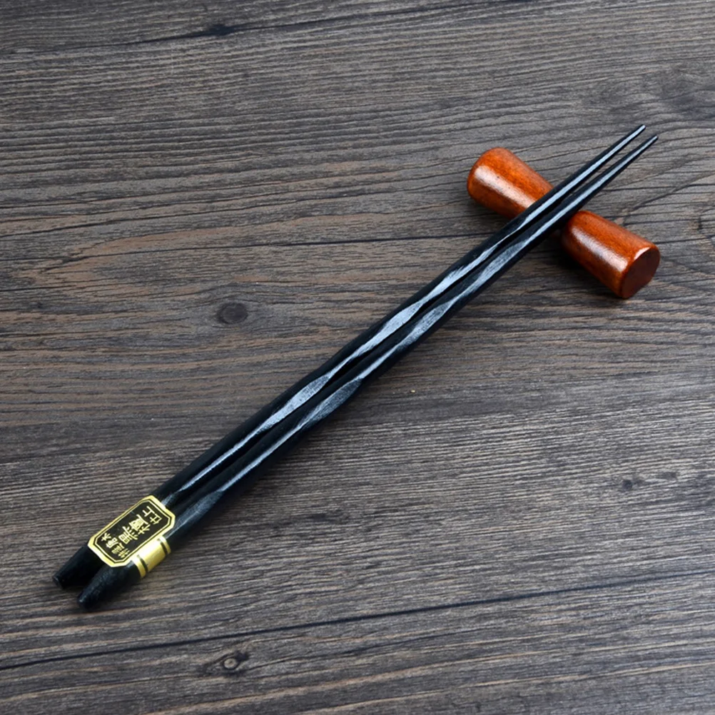 

5Pairs Wood Chopsticks Box Set Japanese Style Reusable Non Slip Easy Grip Elegant Design for Daily Meals Gifts Household