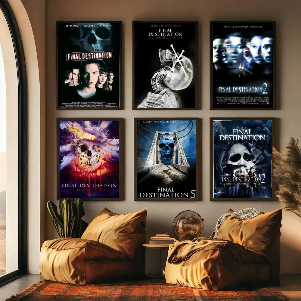 F-Final D-Destination Poster High-definition Waterproof Poster Stickers, Suitable For Bedroom, Living Room, Home Decoration