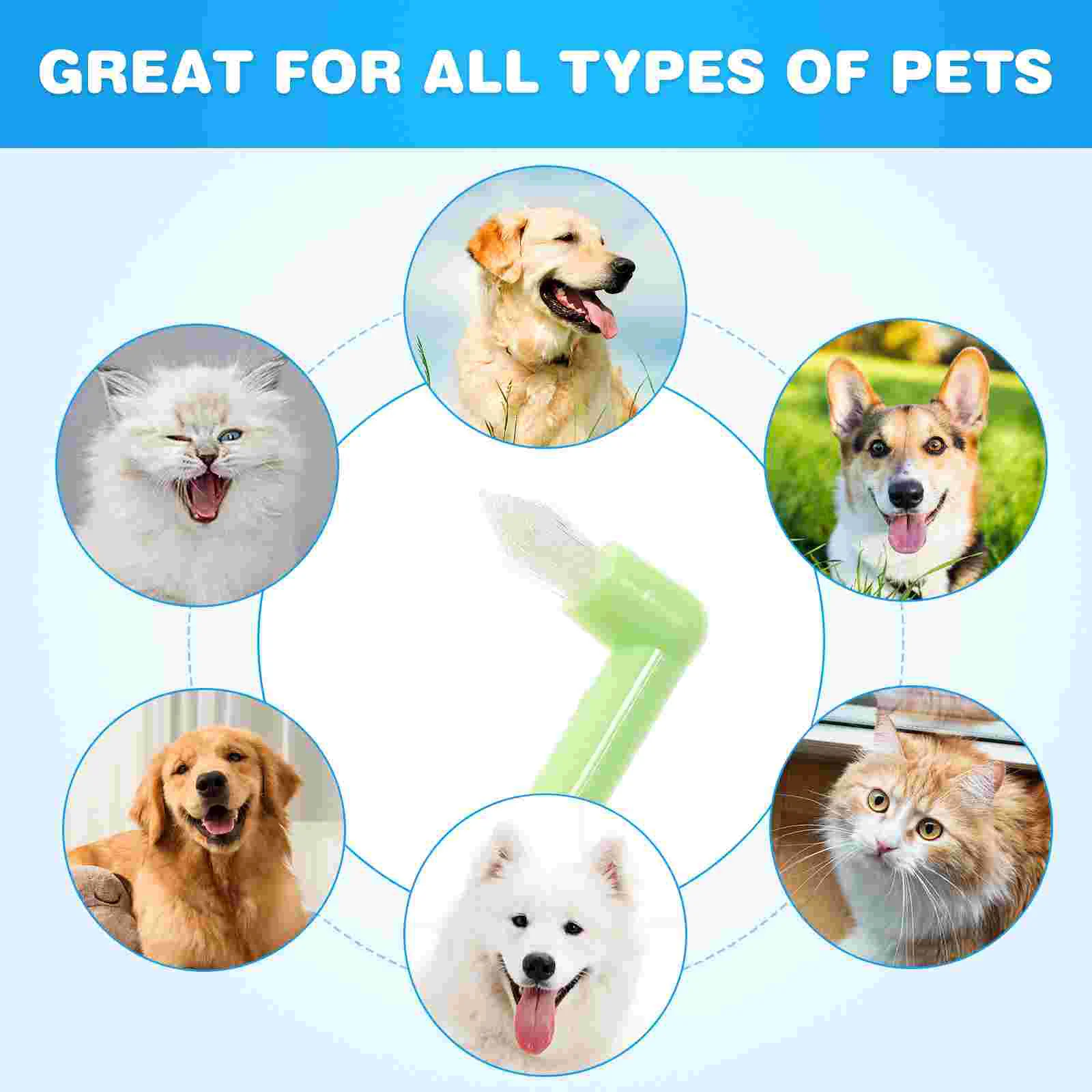 Pet Single Head Toothbrush Comfortable Small Care Plastic Practical Premium Quality Fine Fiber