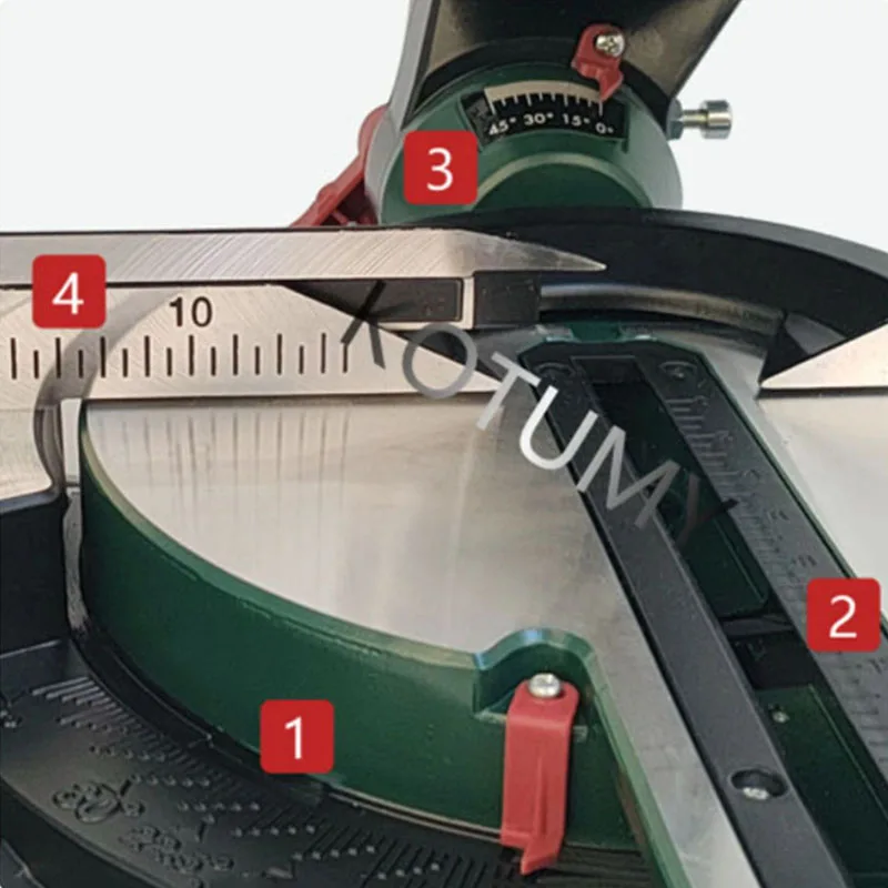 Aluminum Sawing Machine 220V Aluminum Alloy Woodworking 8-inch Cutting Machine 45 ° push-pull Type Miter Saw 2300W Electric Saw