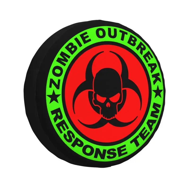 Custom Zombie Outbreak Response Team Tire Cover 4WD 4x4 RV Spare Wheel Protector for Honda CRV 14