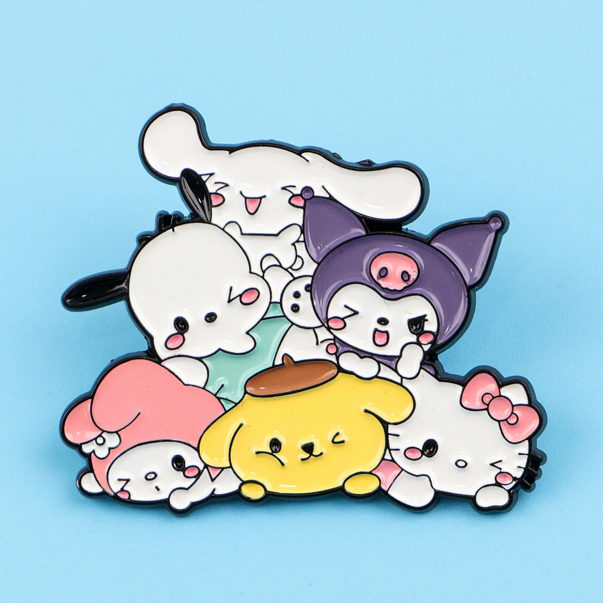 

Cartoon Animals Enamel Pins Kawaii Anime Brooches For Women Girls Metal Lapel Pin Badge Backpack Accessories Jewelry Party Gift