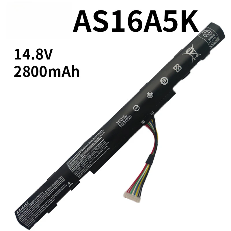 14.8V 2800mAh AS16A5K AS16A7K AS16A8K بطارية الكمبيوتر المحمول لشركة أيسر أسباير E15 E5-475G 523G 553G 575G 774G E5-575 E5-57 5-59QB N16Q1