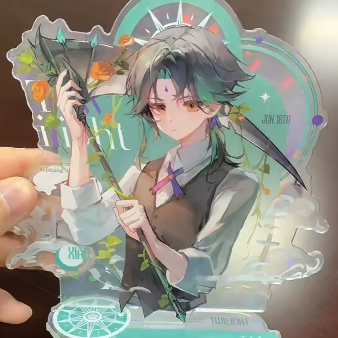 Scaramouche figurki do zabawy stojak akrylowy Model Anime figurka ozdoba kolekcja dla dzieci Yuan Shen kolekcja dla dzieci zabawki Xiao — zdjęcie 3