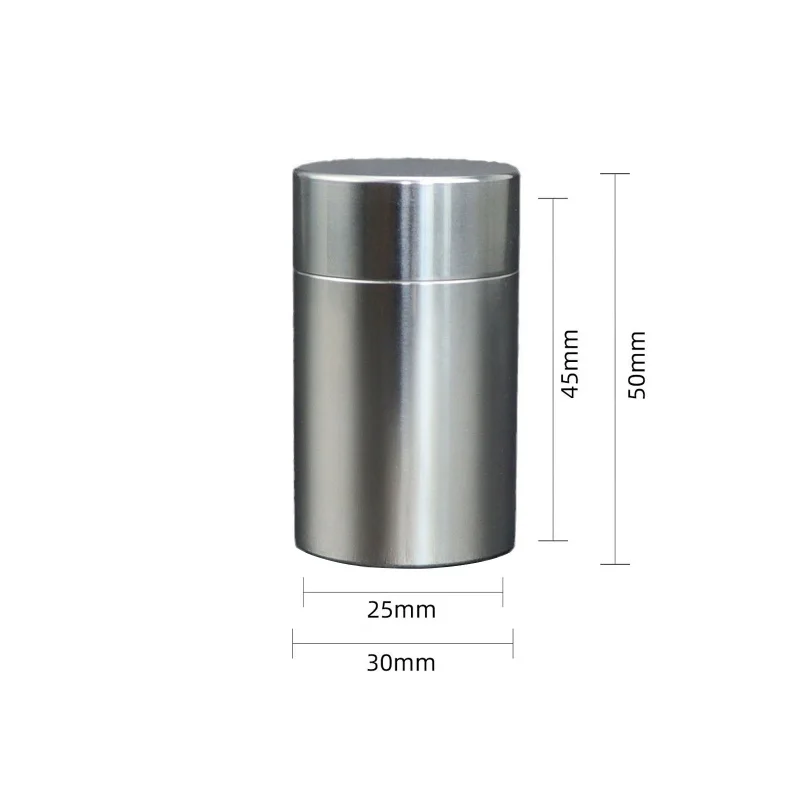 304 Stainless Steel Waterproof Mini Seal Pot Pills Portable Travel Outdoor Home Container Sealed Can Storage Bottles Firstaid