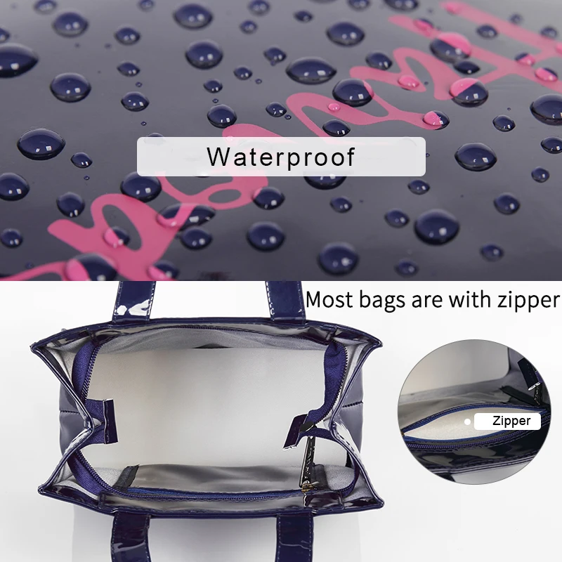 Hot Sale Shopping Bag Jelly Handbag for Women Eco Friendly Flower Tote Shopping Bag Reusable Waterproof PVC Shoulder Shopper Bag