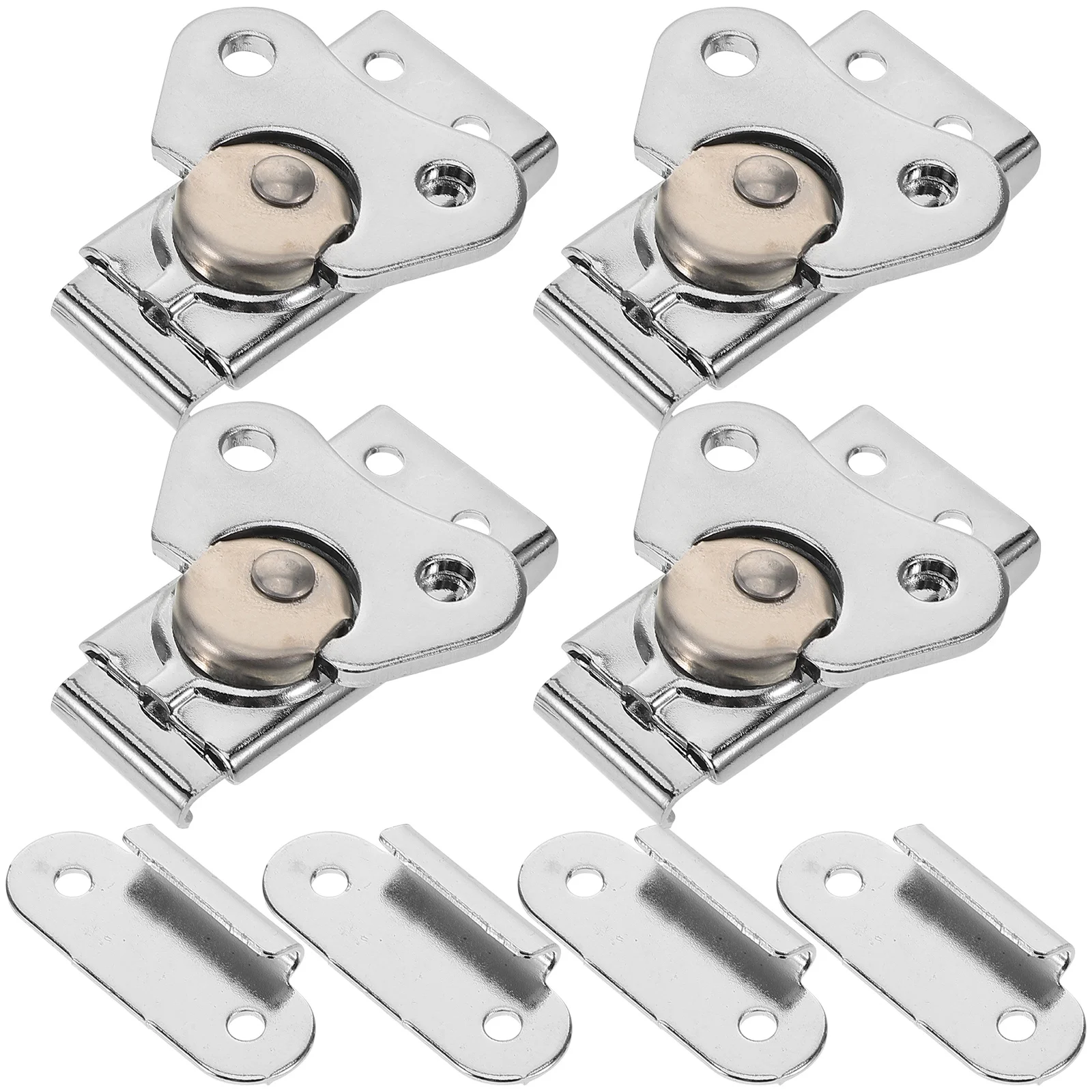 

4Pcs Stainless Steel Butterfly Latches Heavy Duty Lock Buckles for Case Flight Wooden Box Secure Fixing Hardware