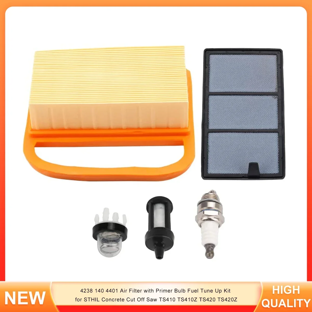 

4238 140 4401 Air Filter with Primer Bulb Fuel Tune Up Kit for STHIL Concrete Cut Off Saw TS410 TS410Z TS420 TS420Z