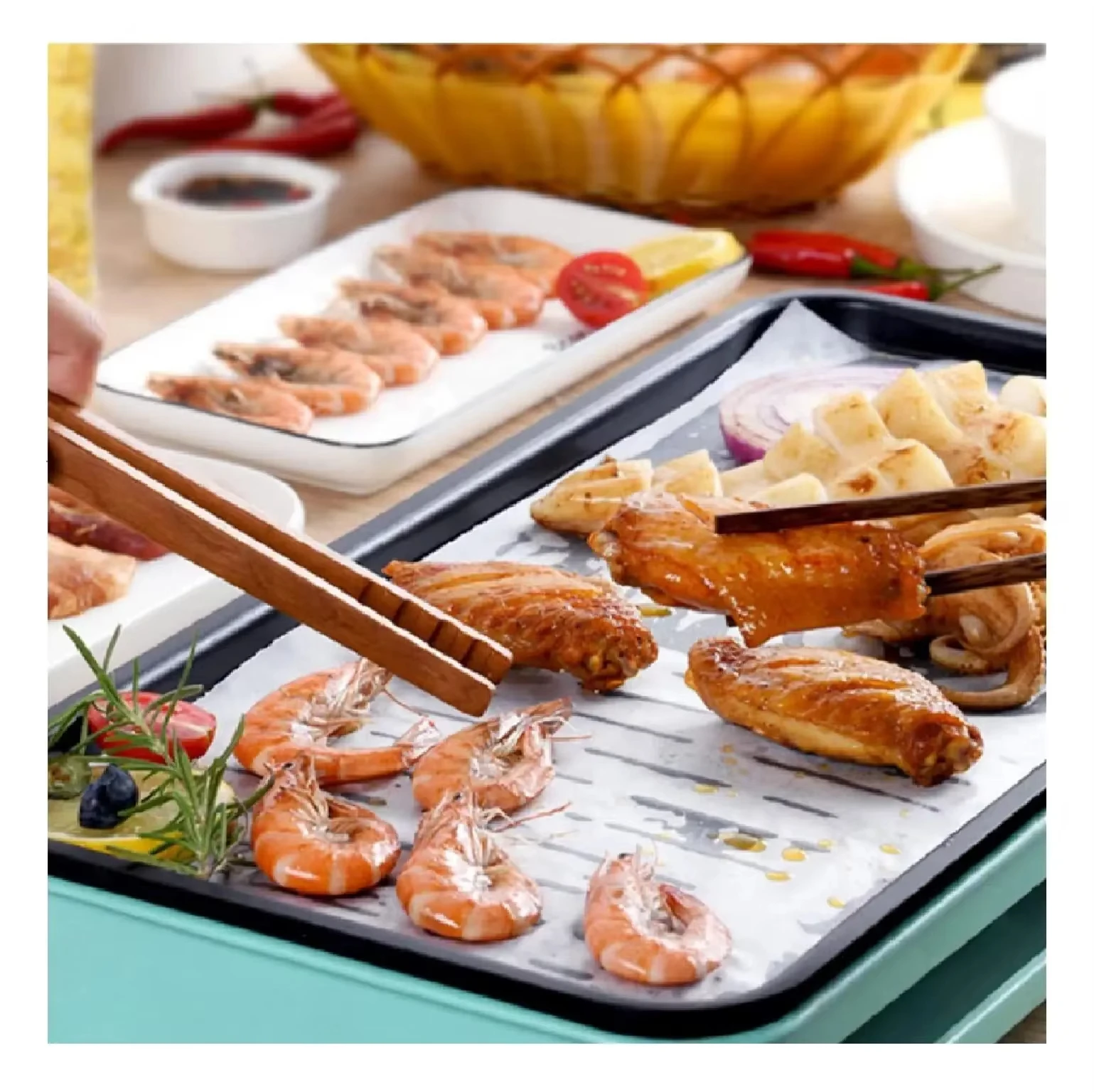 Non-Stick Parchment Paper Baking Sheet Precut for Baking Grilling Air Fryer Steaming Bread Cupcake Cookie Kitchen Cooking Supply view 4