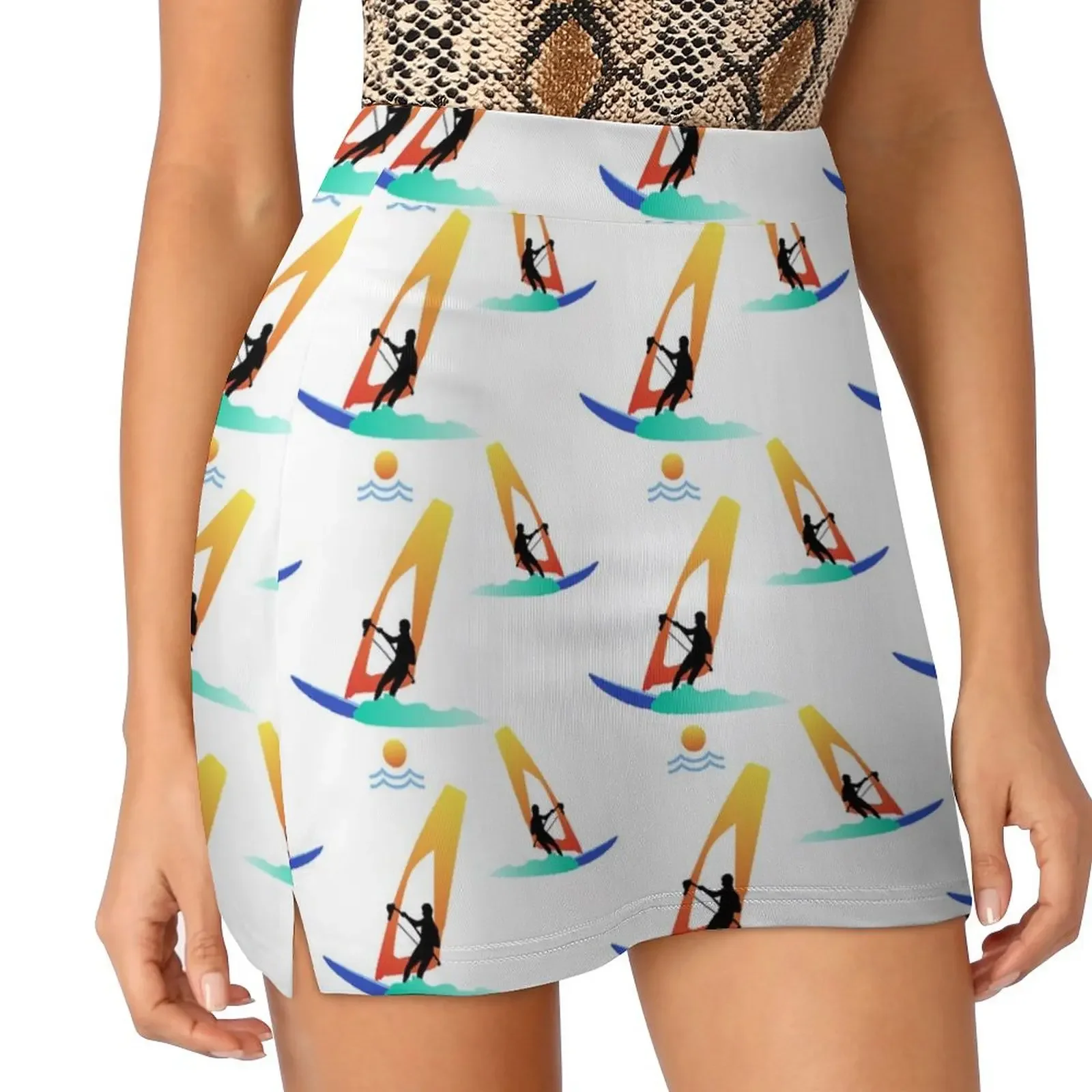 

Windsurfing Mini Skirt Women's summer skirt clothes luxury clothes women