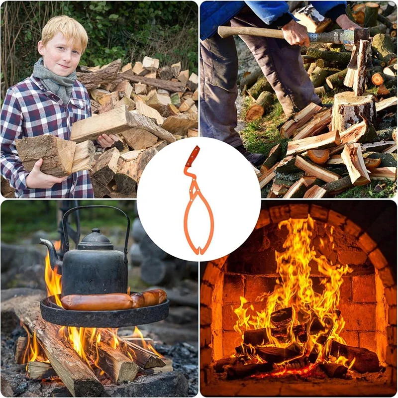 EYFL-Log Tongs 13 Inch,Log Grabber, Log Lifter, Longging Tongs Loads Up To 330 Lbs, For Handling Dragging Carrying Tool