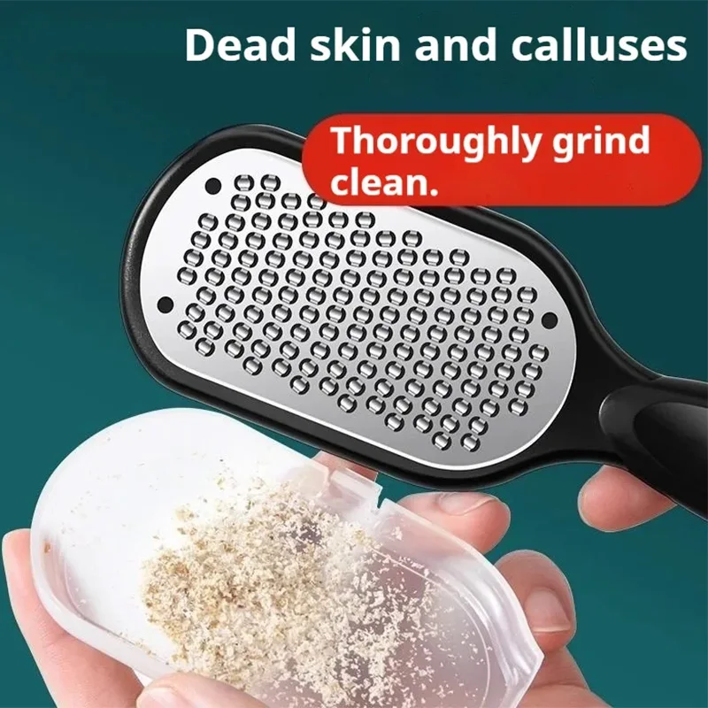 New Foot File Stainless Steel Rasp Anti-Splash,Heel Grater Hard Dead Skin Callus Remover Pedicure,Professional Foot Care Tools image 2