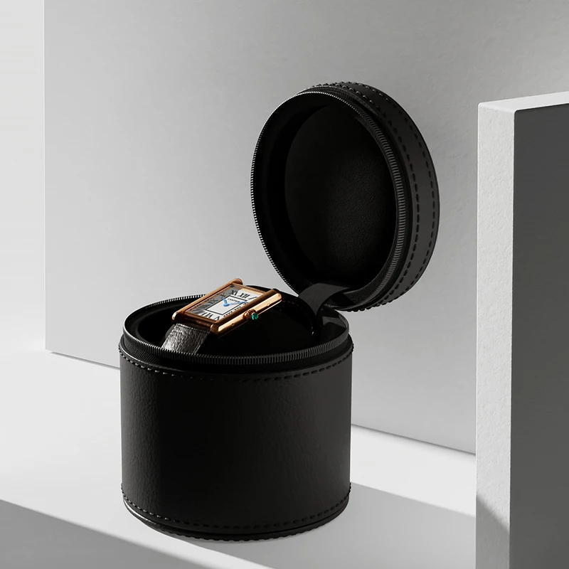 MISHITU High End Watch Box PU Leather Wrist Watch Bag Travel Watch Packaging Box Watch Gift Box Wrist Watch Portable Storage Bag