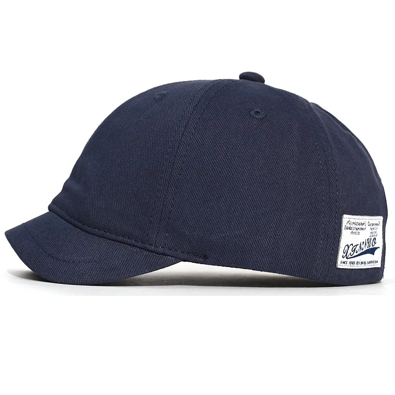 Japanese-Style Short-Brim Baseball Cap, Workwear Style, American Duckbill Hat, Unisex Street Casual Sun Hat