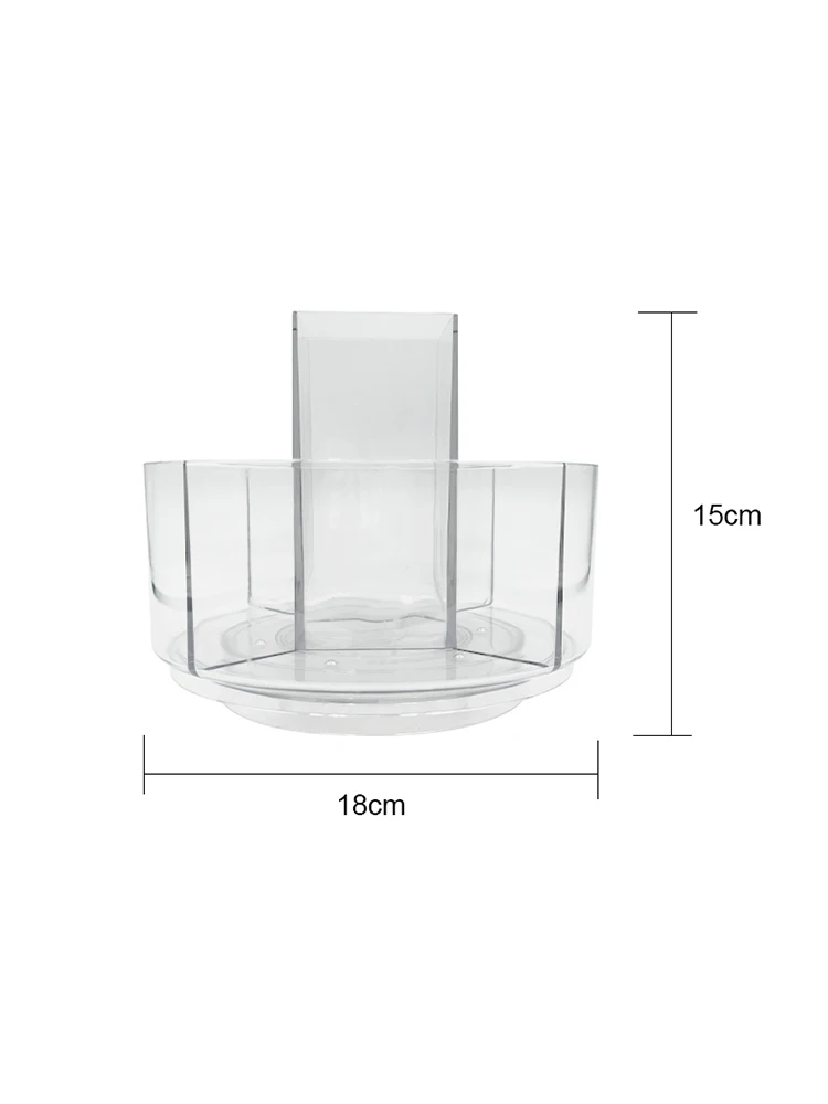 360 Degree Rotating Makeup Storage Box Turntable Makeup Storage Tray Suitable For Dressing Tables Skincare Products Etc