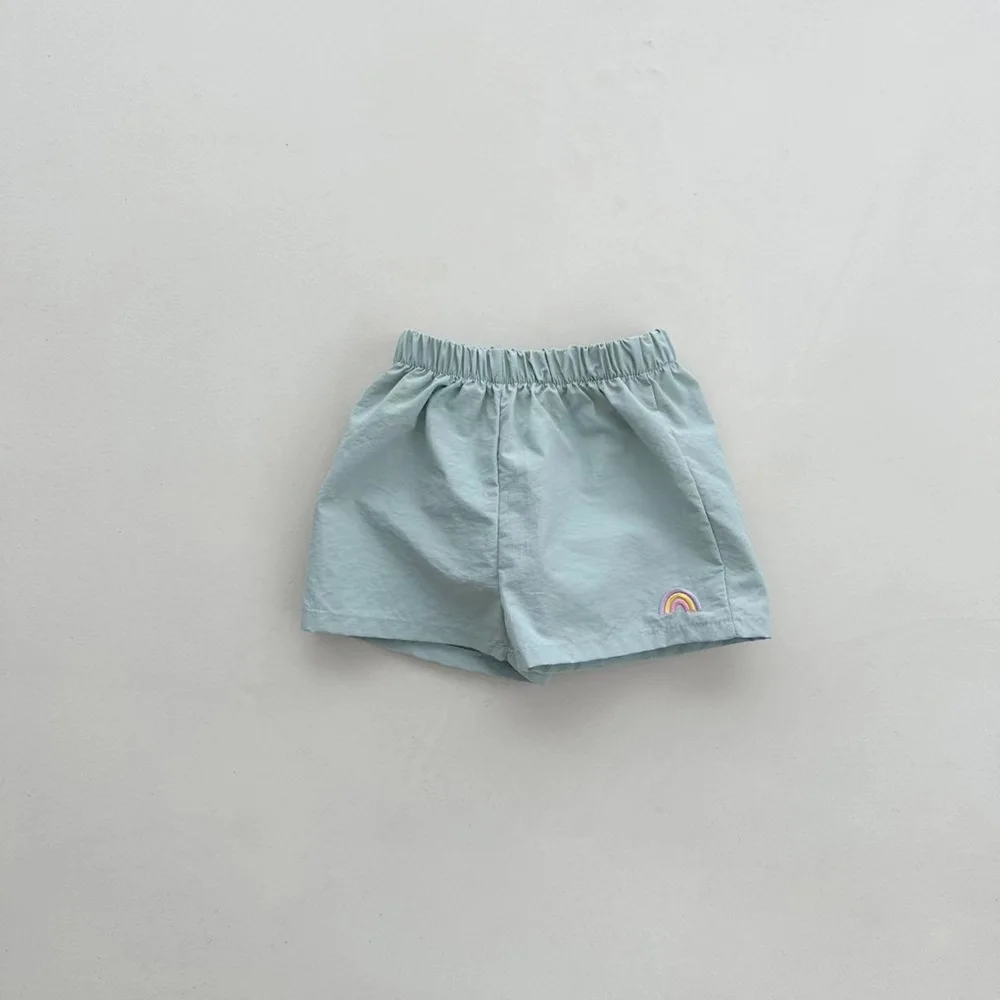 Shorts respirants de style coréen pour enfants, vêtements pour enfants, document solide, garçons et filles, été frais, tout match, mode, nouveau, 2024