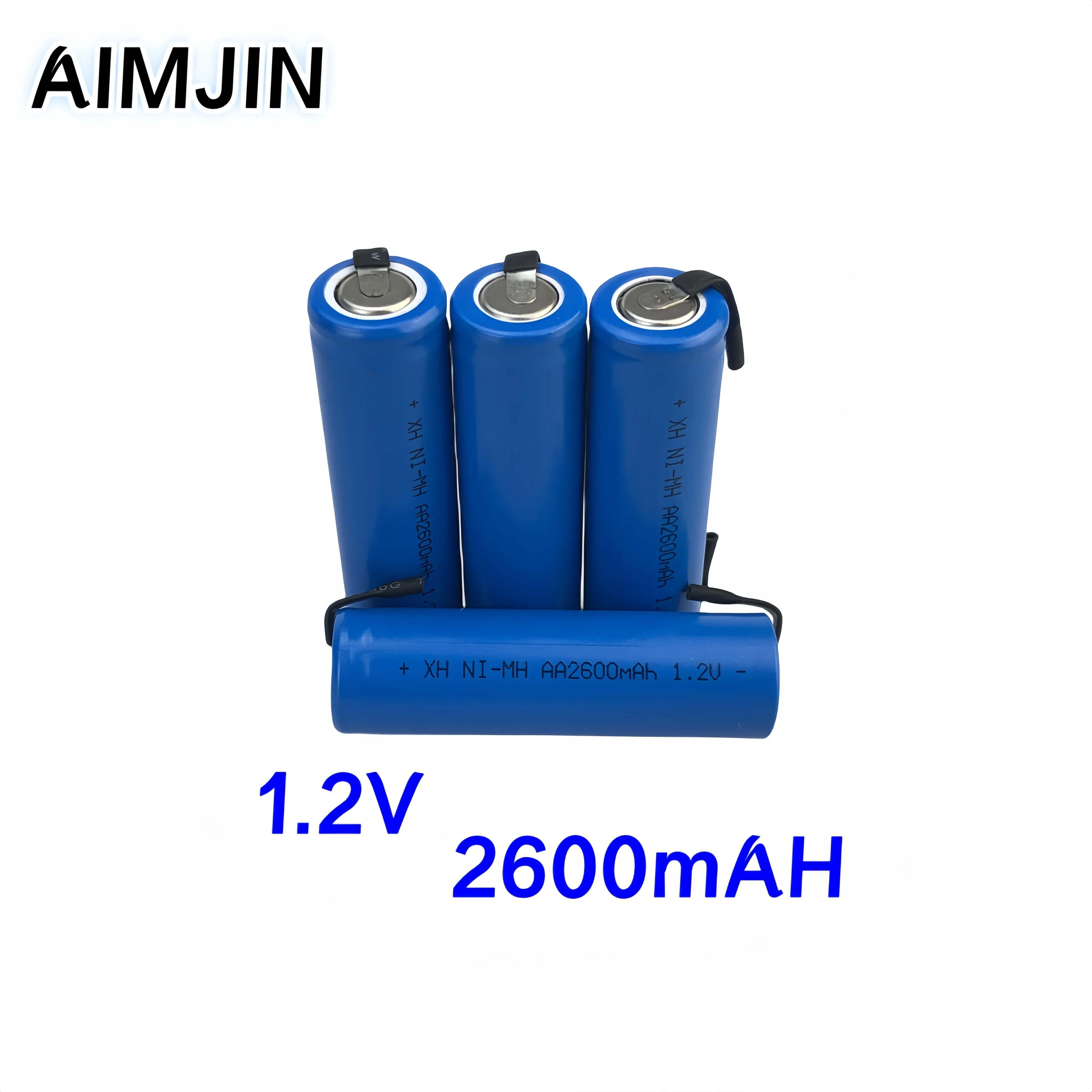 

1.2V 2600mah AA NiMH Battery with Solder Pins for DIY Electric Razor toothbrush Toys