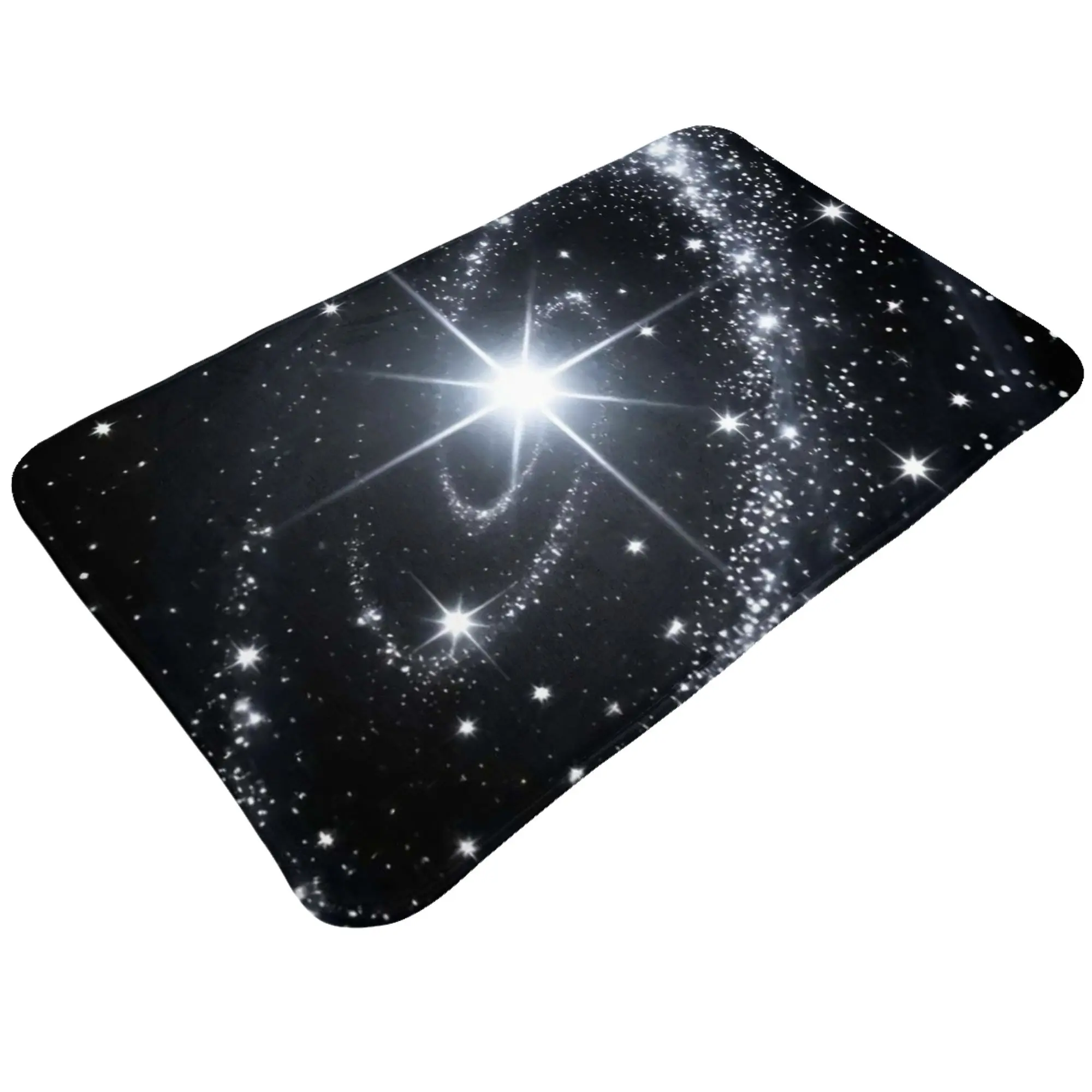Spiral Galaxy Nebula Starry Space Art Doormat Bedroom Living Room Mat  Balcony Home Decoration