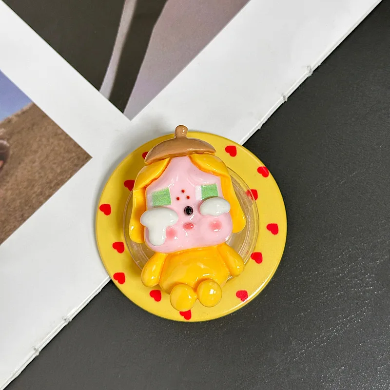 Bracket Magnetik Resin Gel Krim Baru Motif Tas Menangis Kartun, Cocok untuk Ponsel MagSafe, Bracket Hisap Kuat Untuk iPhone 17